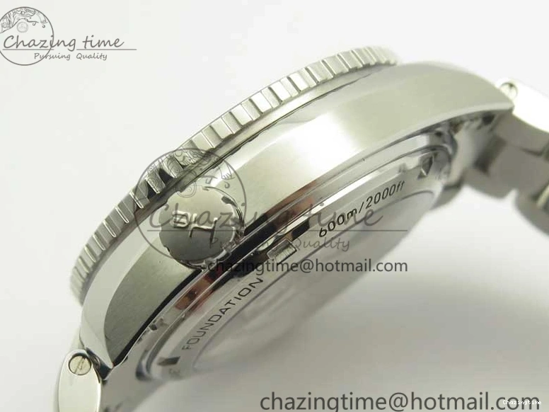 0304 Planet Ocean 600M Co-Axial GMT 43.5mm VSF 1:1 Best Edition Black Dial Orange Markers on SS Bracelet A8605 Super Clone Elegant 8024